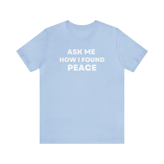 Peace, Unisex Jersey Short Sleeve Tee (ENG CDN)