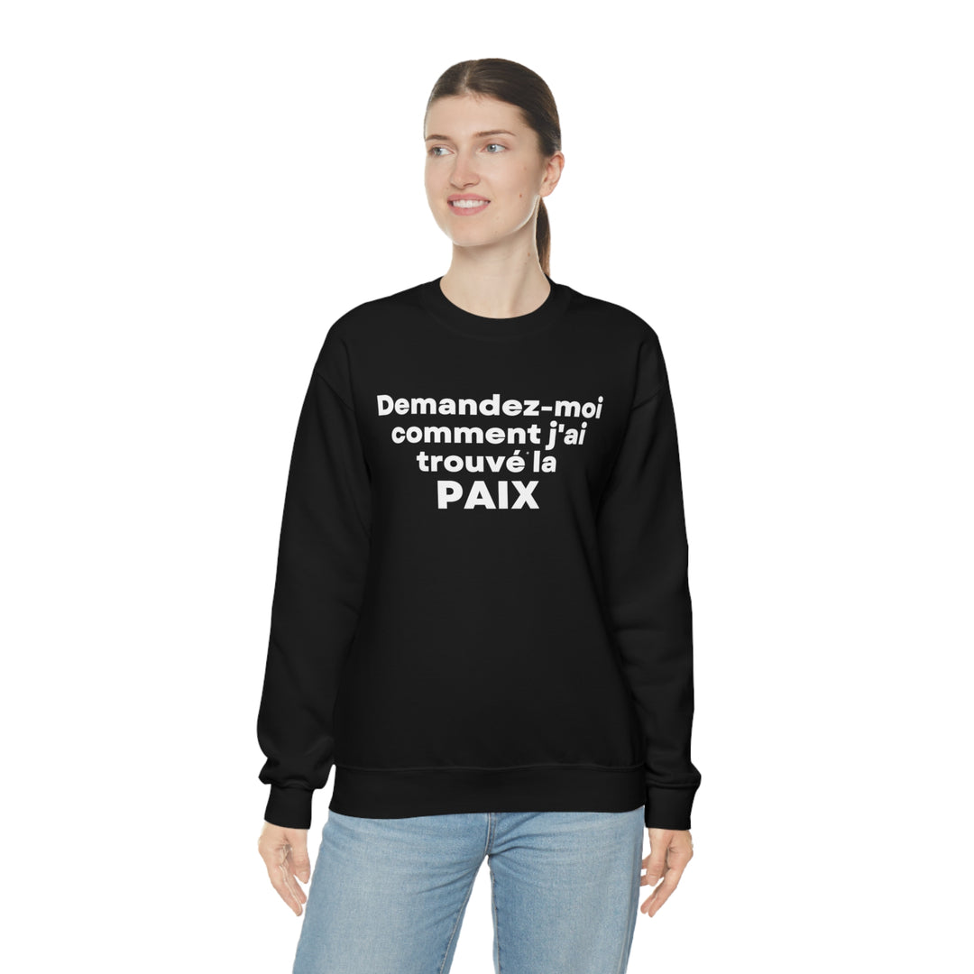 Paix/Peace, Unisex Heavy Blend™ Crewneck Sweatshirt (FR CDN)