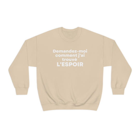 L'espoir/Hope, Unisex Heavy Blend™ Crewneck Sweatshirt (FR CDN)