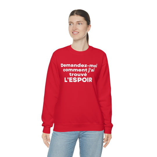 L'espoir/Hope, Unisex Heavy Blend™ Crewneck Sweatshirt (FR CDN)