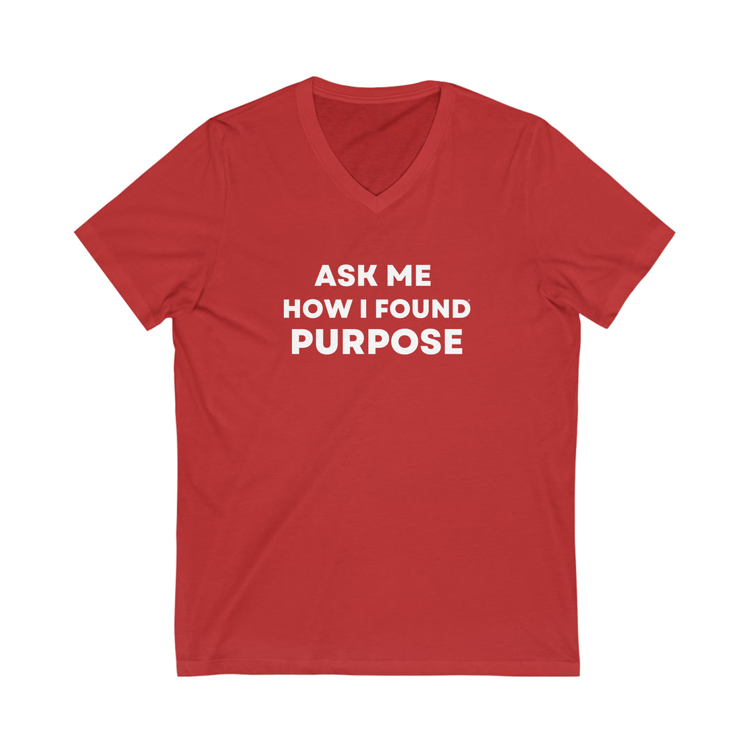 Purpose, Unisex Jersey Short Sleeve V-Neck Tee (ENG CDN)