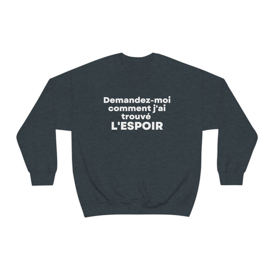 L'espoir/Hope, Unisex Heavy Blend™ Crewneck Sweatshirt (FR CDN)