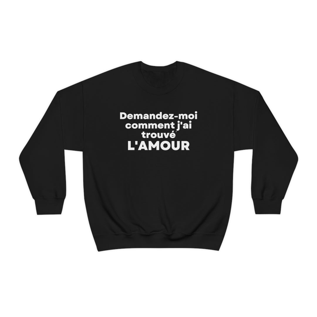 L'amour/Love, Unisex Heavy Blend™ Crewneck Sweatshirt (FR CDN)