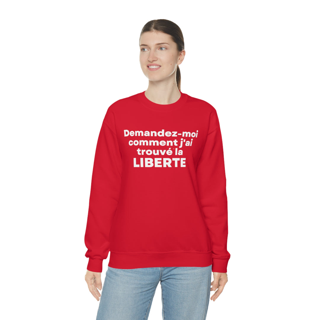 Liberte/Freedom, Unisex Heavy Blend™ Crewneck Sweatshirt (FR CDN)