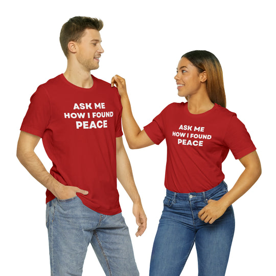 Peace, Unisex Jersey Short Sleeve Tee (ENG CDN)