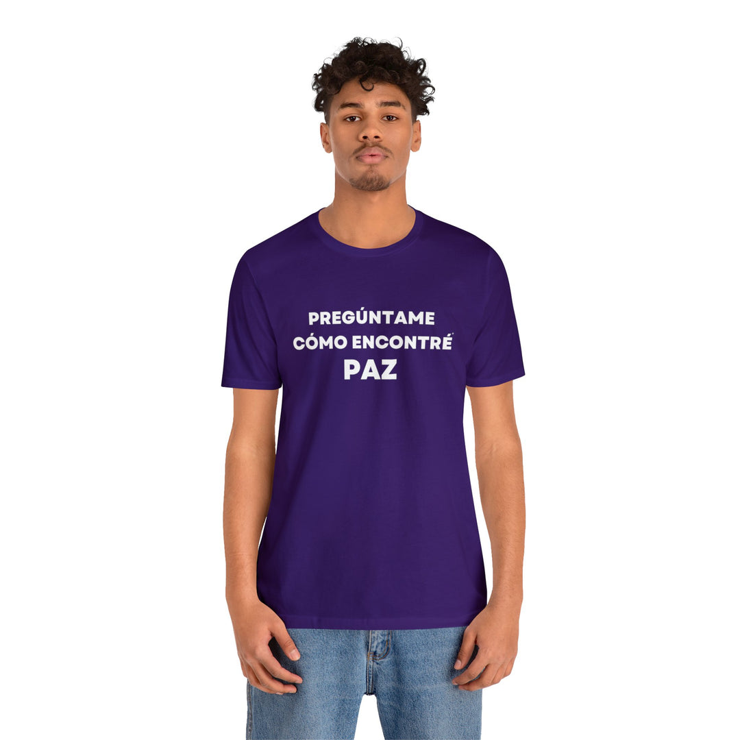 Paz/Peace, Unisex Jersey Short Sleeve Tee (ES CDN)