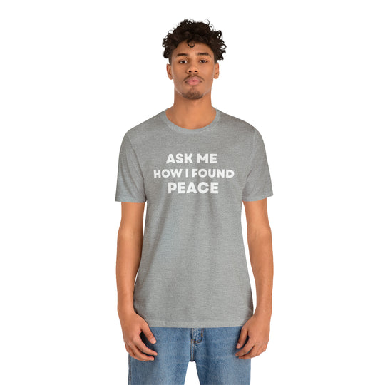 Peace, Unisex Jersey Short Sleeve Tee (ENG CDN)