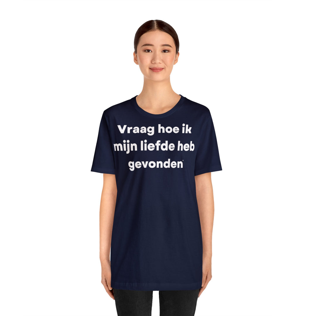 Liefde/Love, Unisex Jersey Short Sleeve Tee (NL EU)