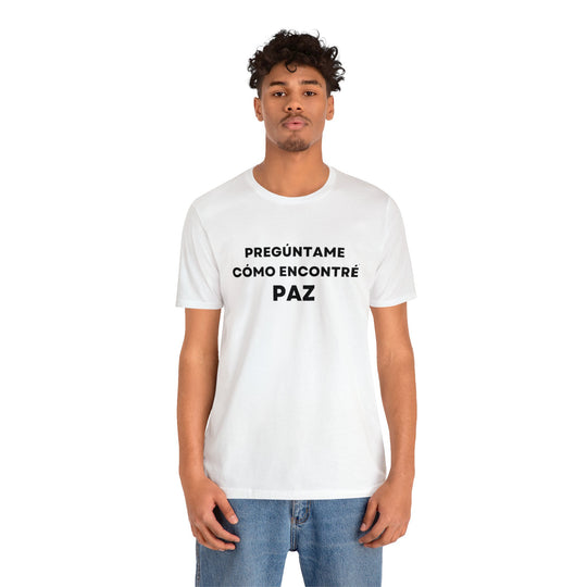 Paz/Peace, Unisex Jersey Short Sleeve Tee (ES CDN)