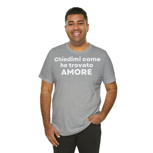 Amore/Love, Unisex Jersey Short Sleeve Tee (IT EU)