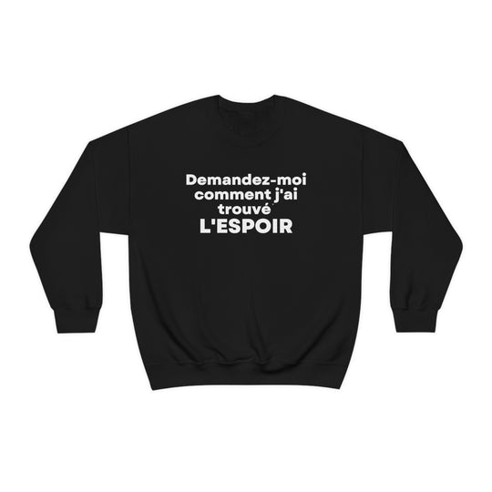 L'espoir/Hope, Unisex Heavy Blend™ Crewneck Sweatshirt (FR CDN)