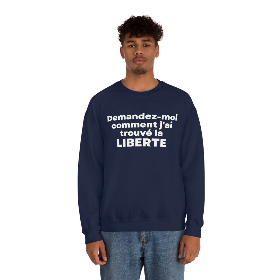 Liberte/Freedom, Unisex Heavy Blend™ Crewneck Sweatshirt (FR CDN)