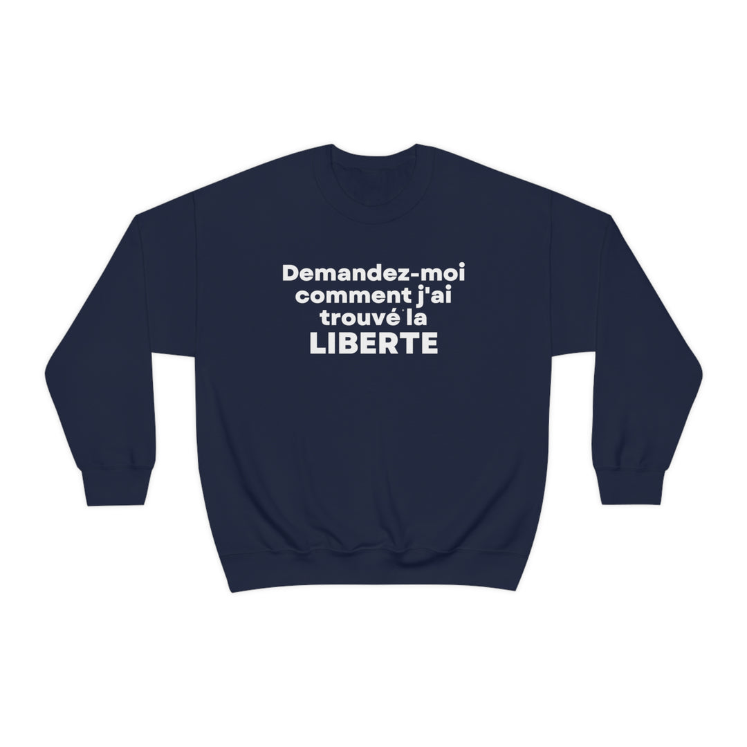 Liberte/Freedom, Unisex Heavy Blend™ Crewneck Sweatshirt (FR CDN)