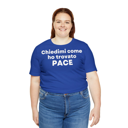 Pace/Peace, Unisex Jersey Short Sleeve Tee (IT EU)