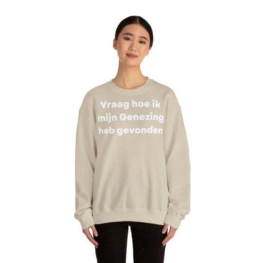 Genezing/Healing, Unisex Heavy Blend™ Crewneck Sweatshirt (NL EU)