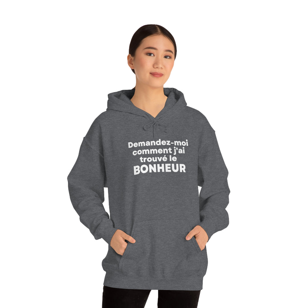 Bonheur/Happiness, Unisex Heavy Blend™ Hooded Sweatshirt (FR CDN)