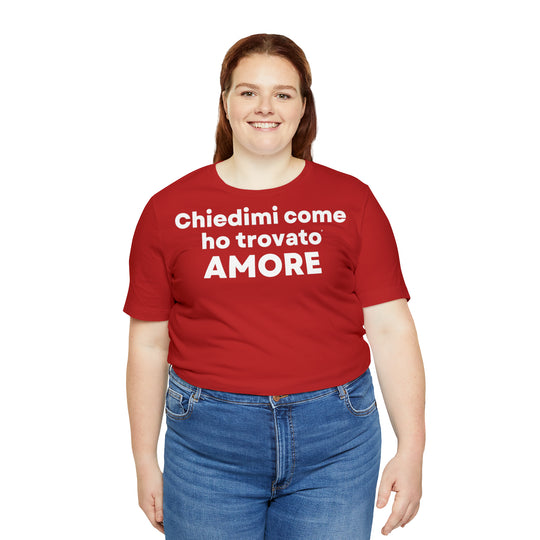 Amore/Love, Unisex Jersey Short Sleeve Tee (IT EU)