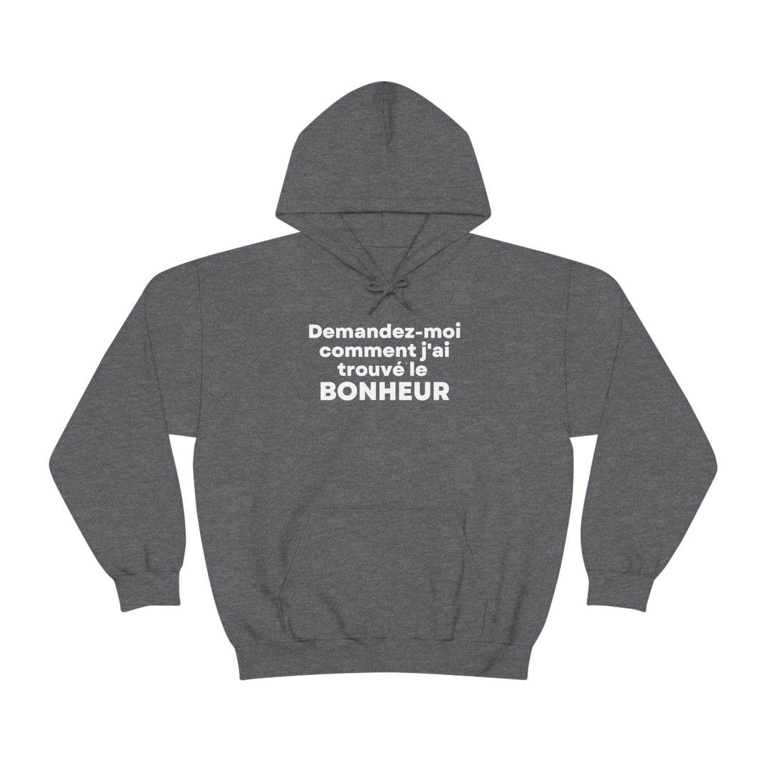 Bonheur/Happiness, Unisex Heavy Blend™ Hooded Sweatshirt (FR CDN)