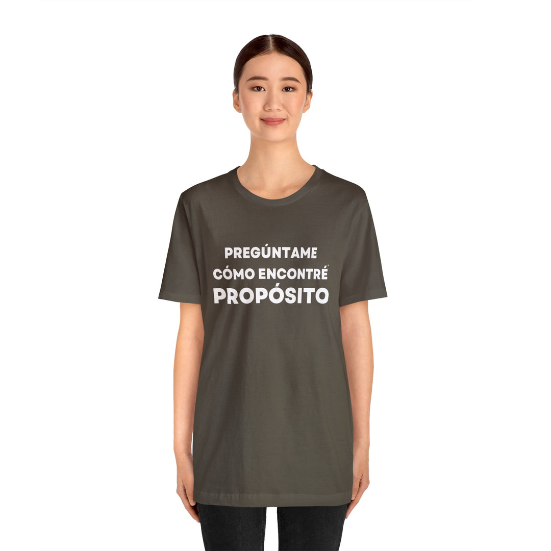 Proposito/Purpose, Unisex Jersey Short Sleeve Tee (ES CDN)