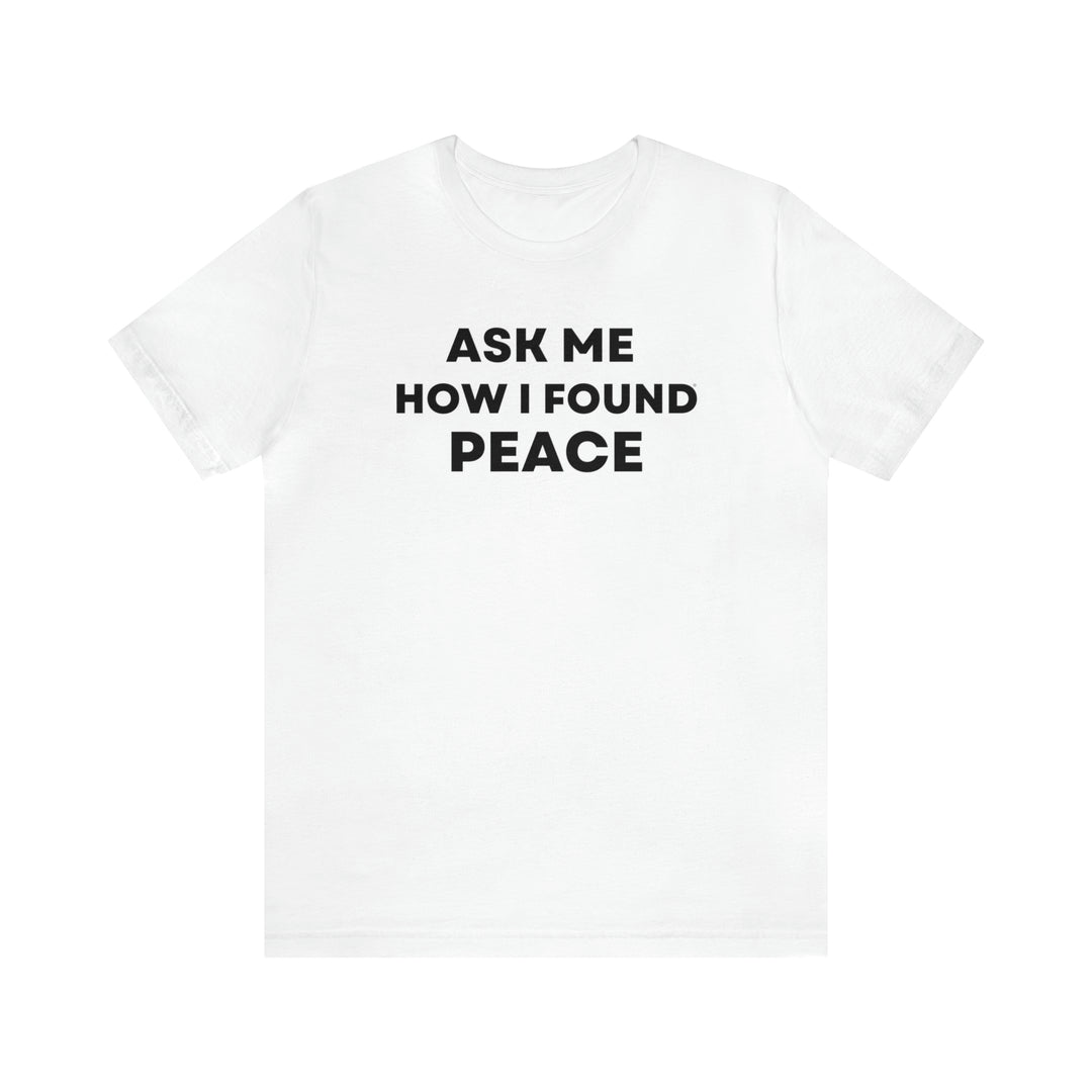 Peace, Unisex Jersey Short Sleeve Tee (ENG CDN)