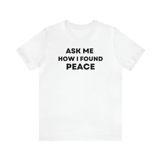 Peace, Unisex Jersey Short Sleeve Tee (ENG CDN)