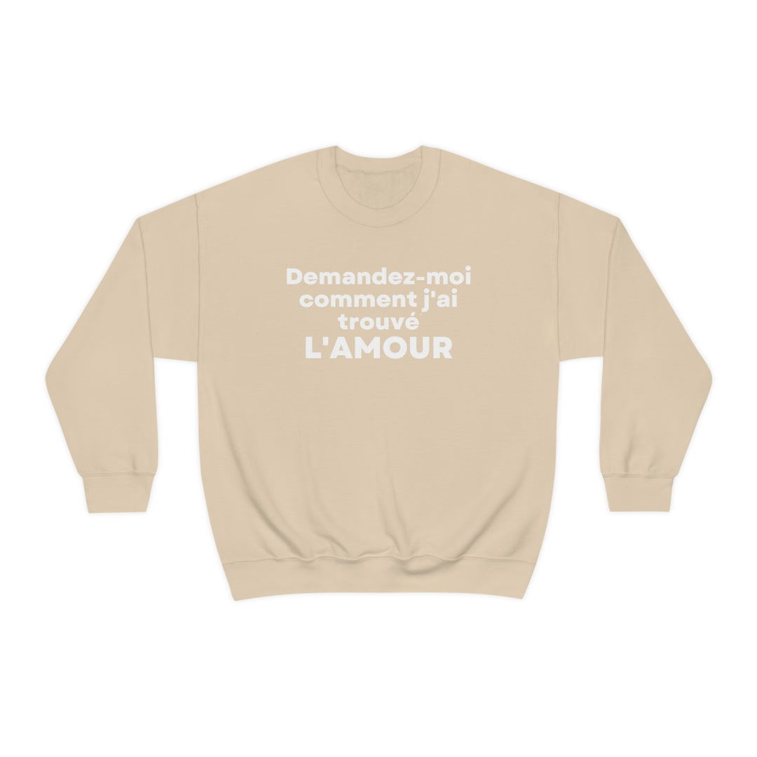 L'amour/Love, Unisex Heavy Blend™ Crewneck Sweatshirt (FR CDN)