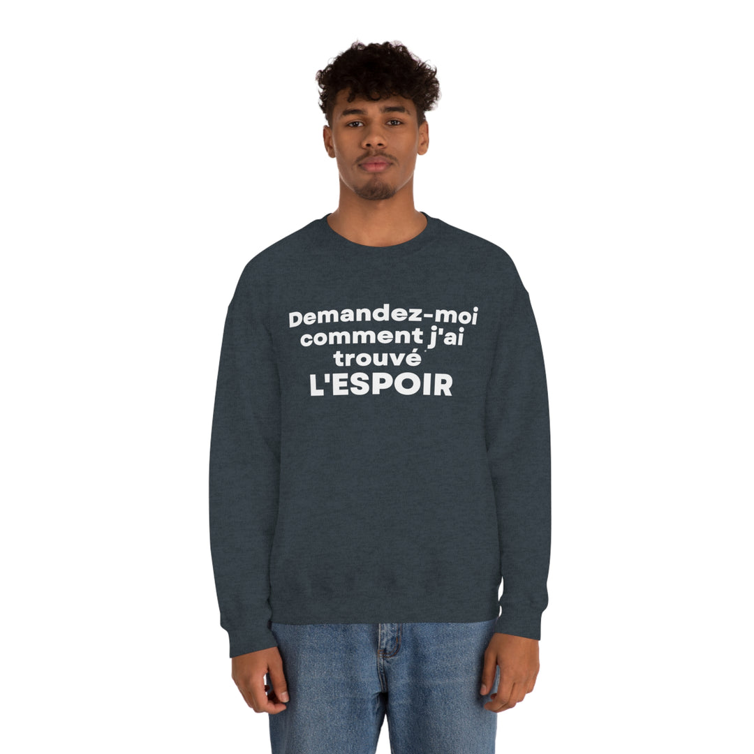 L'espoir/Hope, Unisex Heavy Blend™ Crewneck Sweatshirt (FR CDN)