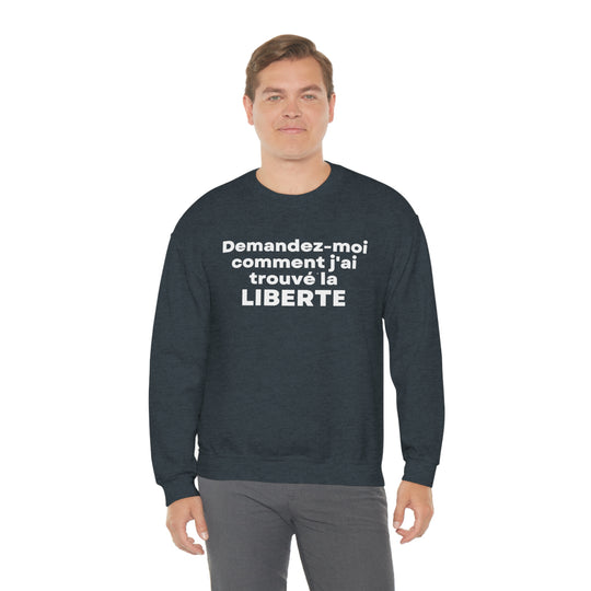 Liberte/Freedom, Unisex Heavy Blend™ Crewneck Sweatshirt (FR CDN)