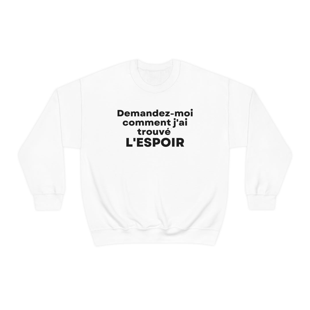 L'espoir/Hope, Unisex Heavy Blend™ Crewneck Sweatshirt (FR CDN)