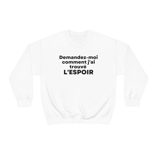 L'espoir/Hope, Unisex Heavy Blend™ Crewneck Sweatshirt (FR CDN)