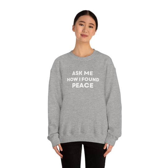 Peace, Unisex Heavy Blend™ Crewneck Sweatshirt (ENG CDN)