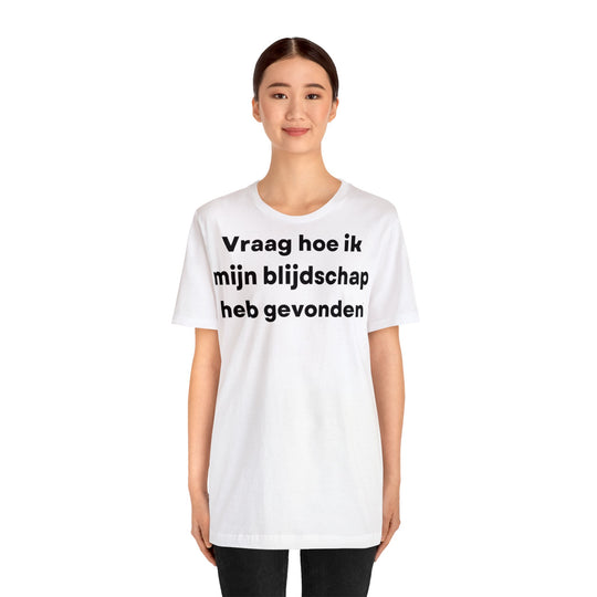 Blijdschap/Happiness, Unisex Jersey Short Sleeve Tee (NL EU)