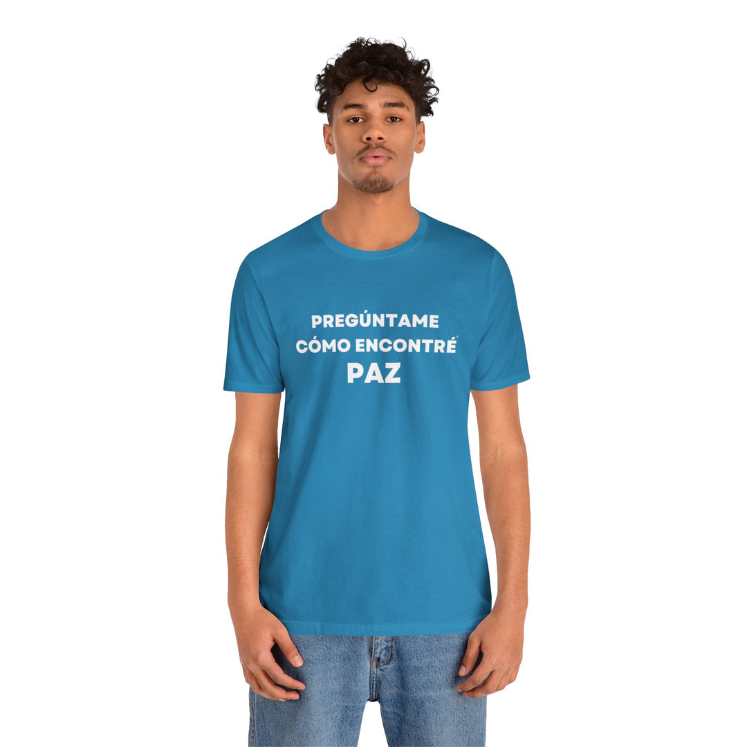 Paz/Peace, Unisex Jersey Short Sleeve Tee (ES CDN)