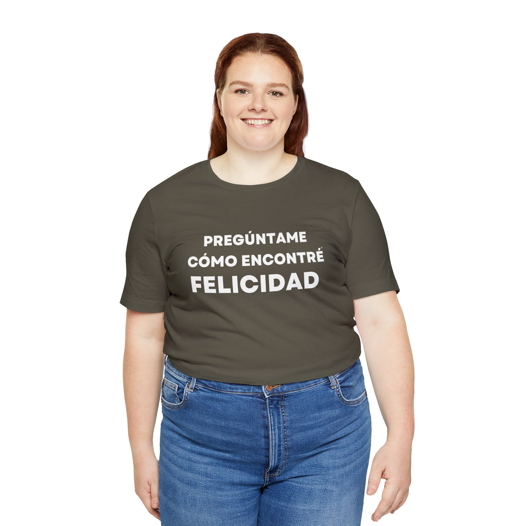 Felicidad/Happiness, Unisex Jersey Short Sleeve Tee (ES CDN)