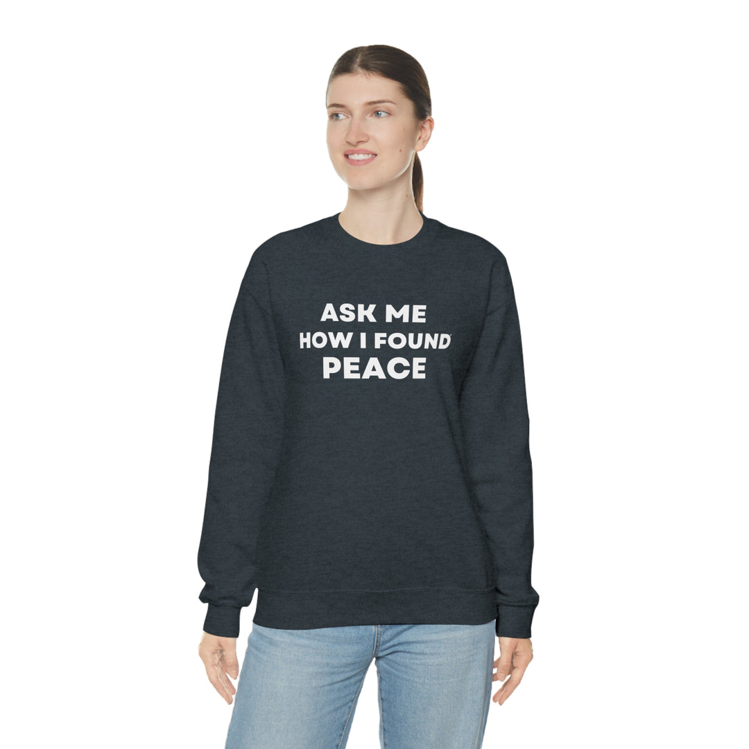 Peace, Unisex Heavy Blend™ Crewneck Sweatshirt (ENG CDN)