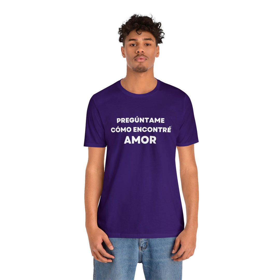 Amor/Love, Unisex Jersey Short Sleeve Tee (ES CDN)