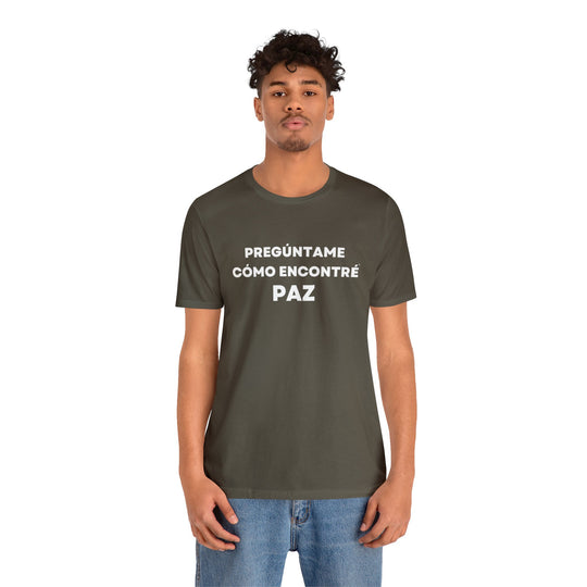 Paz/Peace, Unisex Jersey Short Sleeve Tee (ES CDN)