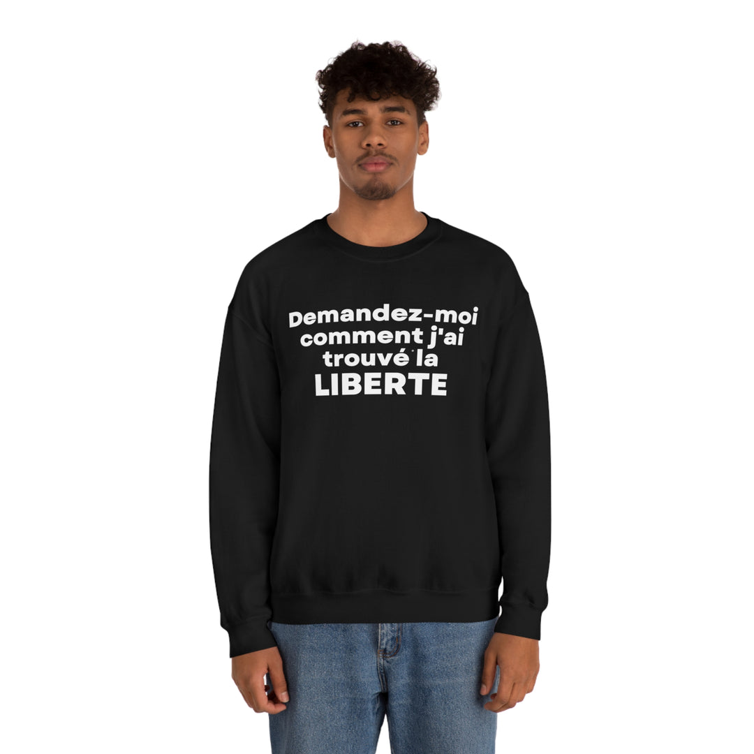 Liberte/Freedom, Unisex Heavy Blend™ Crewneck Sweatshirt (FR CDN)