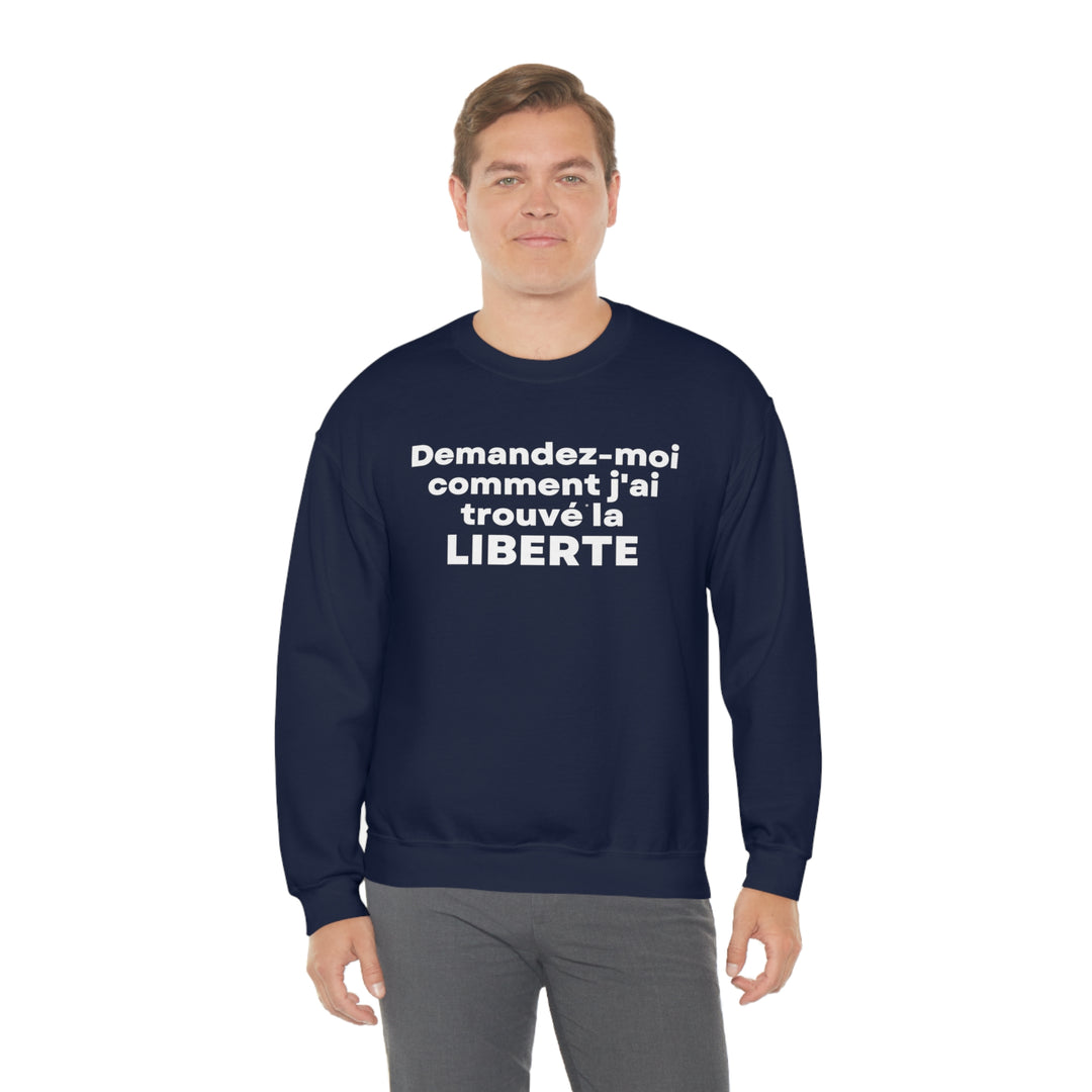 Liberte/Freedom, Unisex Heavy Blend™ Crewneck Sweatshirt (FR CDN)