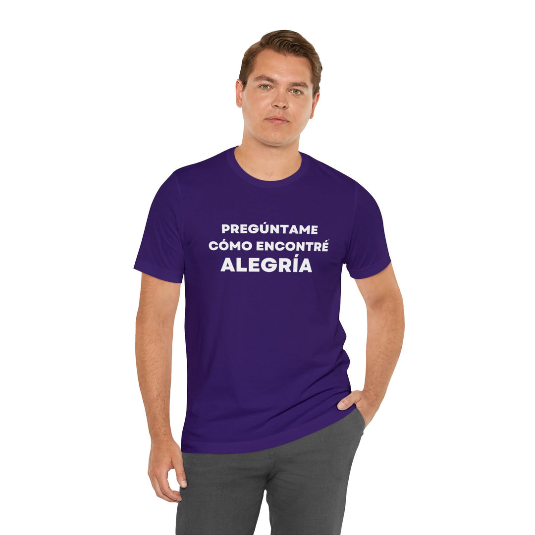 Alegria/Joy, Unisex Jersey Short Sleeve Tee (ES CDN)