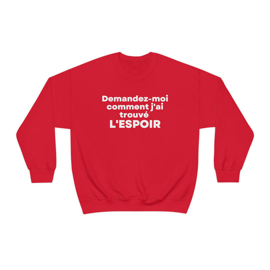 L'espoir/Hope, Unisex Heavy Blend™ Crewneck Sweatshirt (FR CDN)