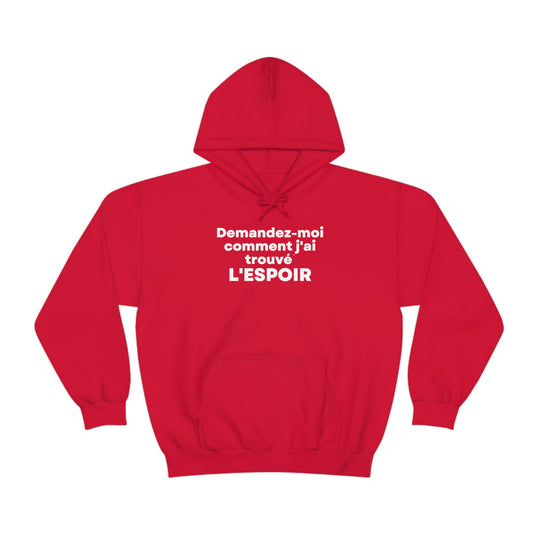 L'espoir/Hope, Unisex Heavy Blend™ Hooded Sweatshirt (FR CDN)