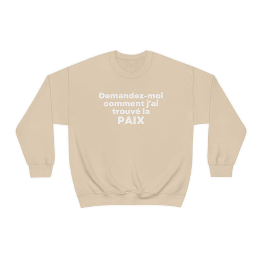 Paix/Peace, Unisex Heavy Blend™ Crewneck Sweatshirt (FR CDN)