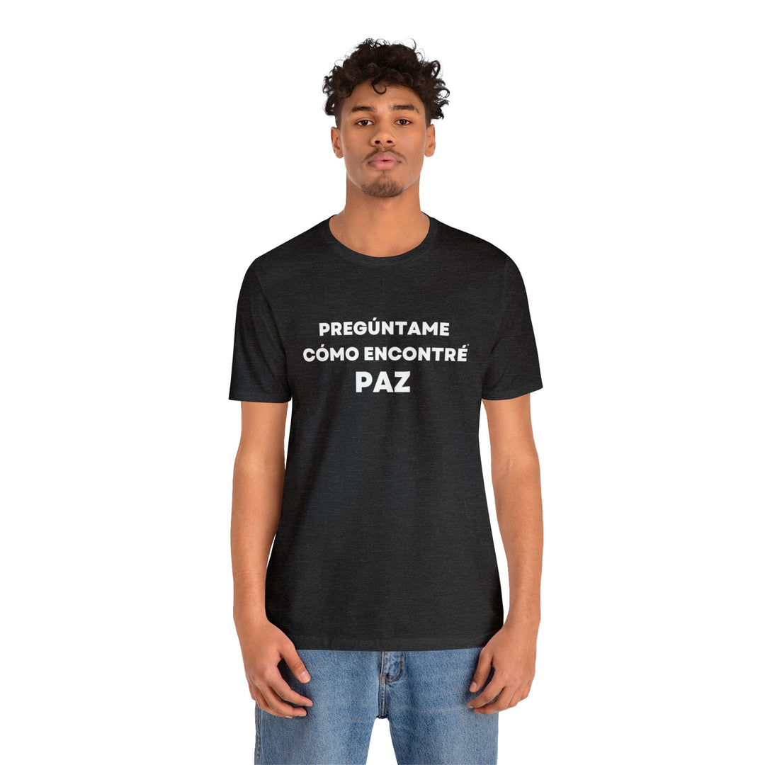 Paz/Peace, Unisex Jersey Short Sleeve Tee (ES CDN)