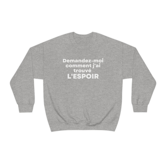 L'espoir/Hope, Unisex Heavy Blend™ Crewneck Sweatshirt (FR CDN)