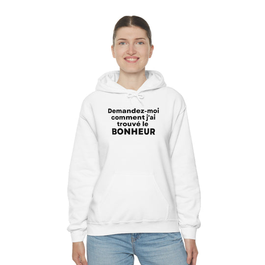 Bonheur/Happiness, Unisex Heavy Blend™ Hooded Sweatshirt (FR CDN)