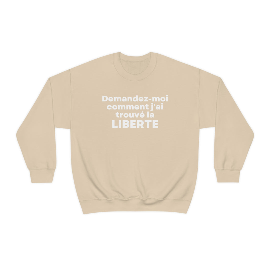 Liberte/Freedom, Unisex Heavy Blend™ Crewneck Sweatshirt (FR CDN)