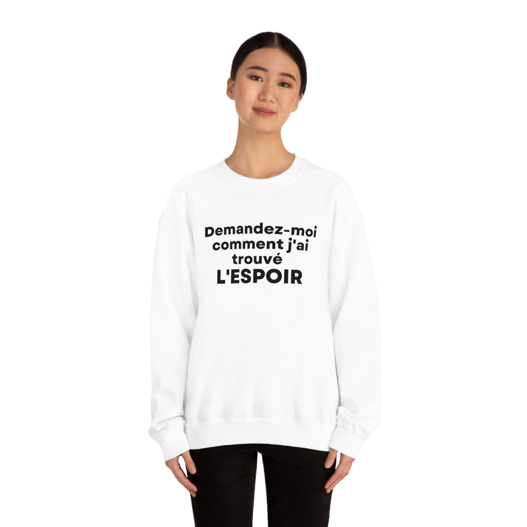 L'espoir/Hope, Unisex Heavy Blend™ Crewneck Sweatshirt (FR CDN)