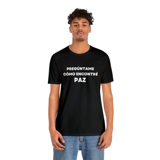 Paz/Peace, Unisex Jersey Short Sleeve Tee (ES CDN)