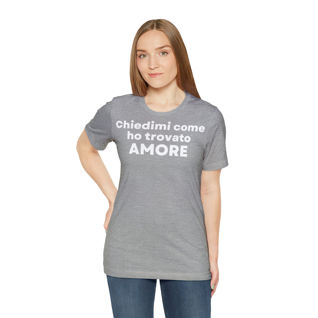 Amore/Love, Unisex Jersey Short Sleeve Tee (IT EU)